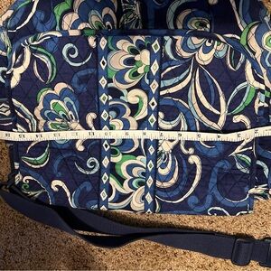 Vera Bradley Navy and Green Floral Baby Bag